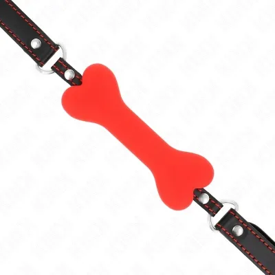 Red Bone 12cm Gag 63 x 2cm – Kink