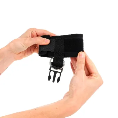 Neopren Handgelenkfesseln Mit Klettverschluss Schwarz – Kink