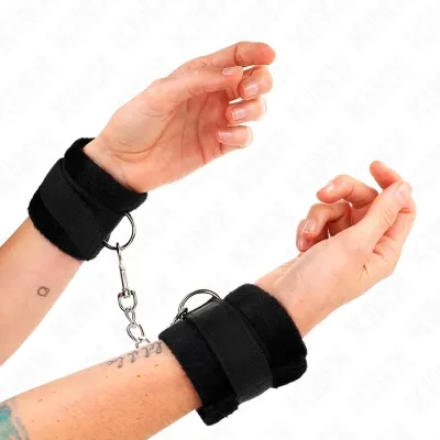 Beginner Pelzhandmanschetten Schwarz 30 X 7cm – Kink