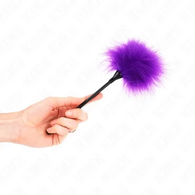 Purple tickle feathers for the bondage kit 27cm – Kink