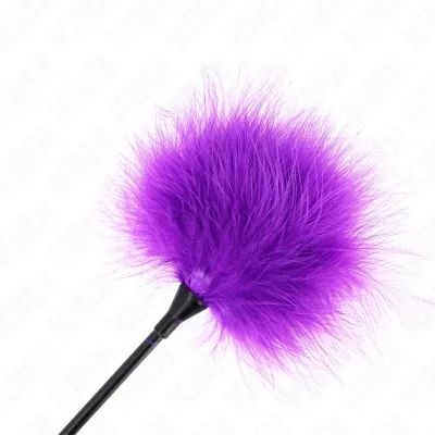 Purple tickle feathers for the bondage kit 27cm – Kink