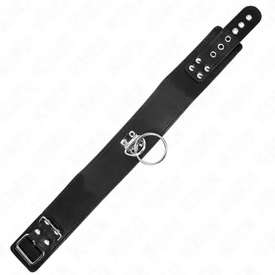 Studded leash 116cm collar with faux leather strap 50 x 5cm – Kink