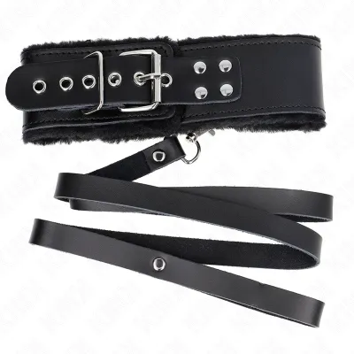 Halskette Mit Leine 116cm Mit Schwarzem Lederband – Kink