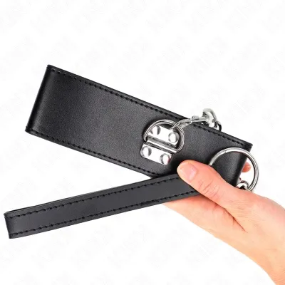 Halskette Mit Leine 65cm Mit Breitem Schwarzen Riemen – Kink