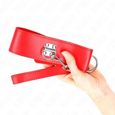 Halskette Mit Leine 65cm Mit Breitem Roten Band – Kink