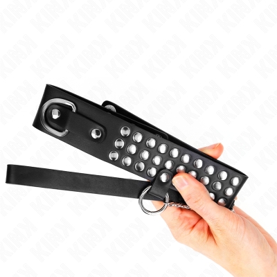 KINK - HALSKETTE MIT BAND 65 CM GLÃNZEND VERSTELLBAR 37-42 CM X 5,3 CM