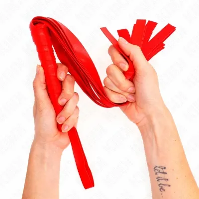 Rote Breitschwanzpeitsche 48.5cm – Kink