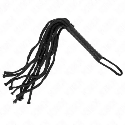 Schwarze Seilpeitsche 56cm – Kink