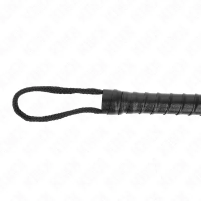 Schwarze Seilpeitsche 56cm – Kink