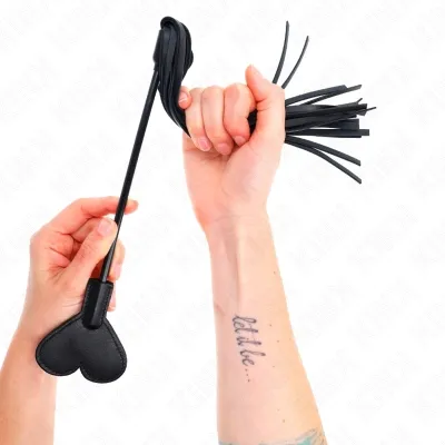 Range Whip with Heart Plate 35cm – Kink