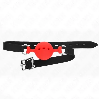 MORDAZA 55 X 2cm Ball 4.5cm Vollsilikon Größe M Rot – Kink