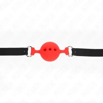 MORDAZA 55 X 2cm Ball 4.5cm Vollsilikon Größe M Rot – Kink