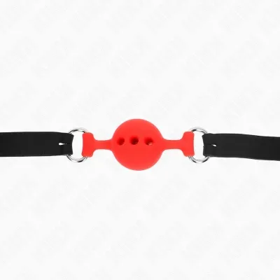 MORDAZA 55 X 2cm Ball 4cm Vollsilikon Größe S Rot – Kink
