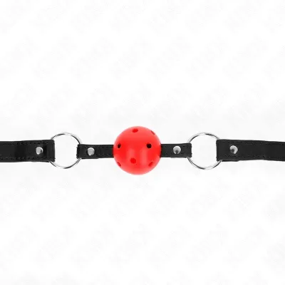 Hollow Hard Red Ball 4.5cm Gag Model 1 63.5 x 2cm – Kink