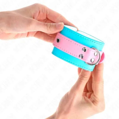 SãÃE Handgelenkfesseln Blau / Rosa – Kink