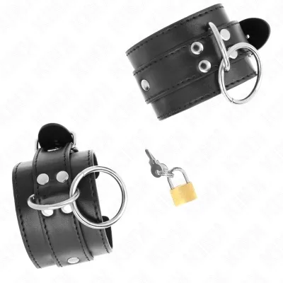 O-Ring Locking Wrist Cuffs Black – Kink