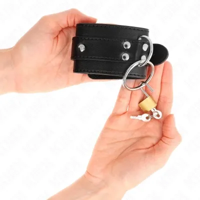 O-Ring Locking Wrist Cuffs Black – Kink
