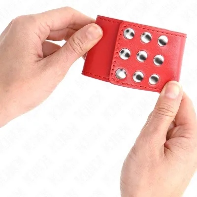 Handgelenkfesseln Mit Druckverschluss Rot – Kink