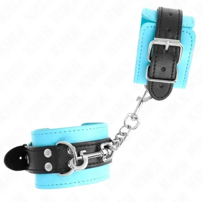 Haken-Handfesseln Blau PelzgefãTtert – Kink