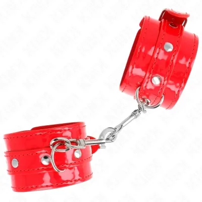 GlãNzende Handmanschetten Rot Verstellbar 23-33cm – Kink