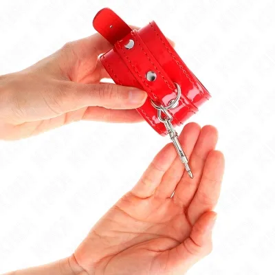 GlãNzende Handmanschetten Rot Verstellbar 23-33cm – Kink