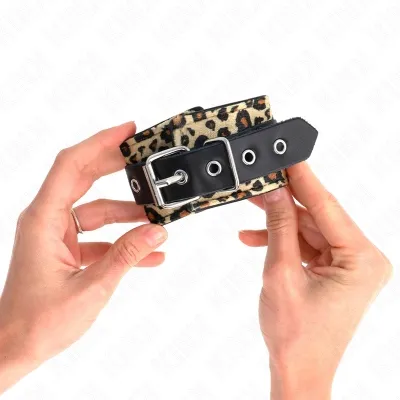 Leopard Leather Wrist Cuffs – Kink