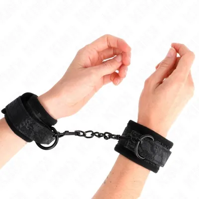 Dark Lace Cuffs Neoprene Handgelenk Manschetten Schwarz – Kink