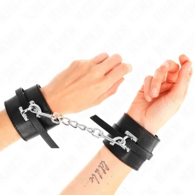 Deluxe Handgelenkfesseln Mit Verriegelung Schwarz – Kink
