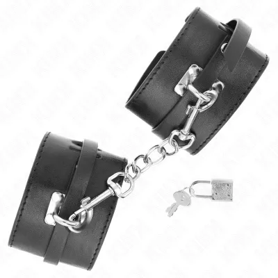 Deluxe Handgelenkfesseln Mit Verriegelung Schwarz – Kink
