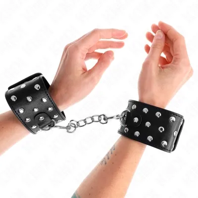 Punk Wrist Cuffs Adjustable 19-24cm X 5.5cm – Kink