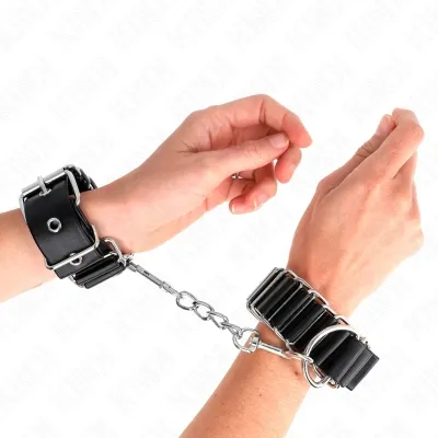 Scharnierähnliche Handgelenkfesseln Schwarz – Kink