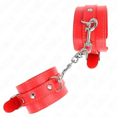 DãNne Handgelenksfesseln Rot Verstellbar 21-33cm – Kink