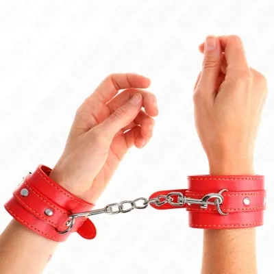 DãNne Handgelenksfesseln Rot Verstellbar 21-33cm – Kink