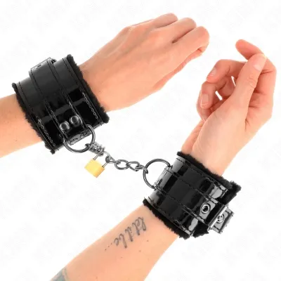 Leichte Handgelenksfesseln Mit Kupferschloss – Kink
