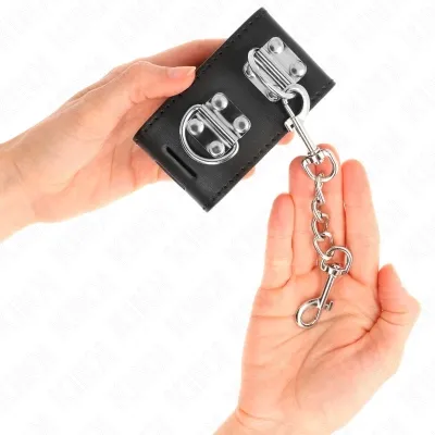 Multiposition Handgelenkfesseln Mit Schloss Schwarz – Kink