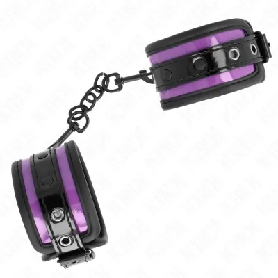 Neopren Handgelenkfesseln Helllila Verstellbar 21-28cm X 5cm – Kink