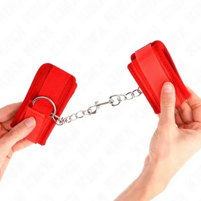 Neoprene wrist cuffs, red, 42 x 5 cm – Kink