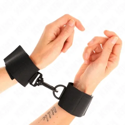 Black Nylon Wrist Cuffs – Kink