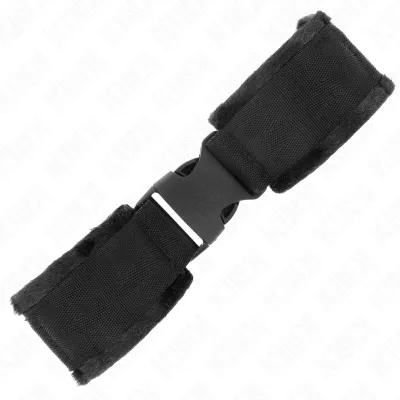 Nylon Bind Handcuffs with Velcro Fastener, Red and Black – Kink