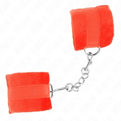 Beginner Pelzhandmanschetten Rot 30 X 7cm – Kink