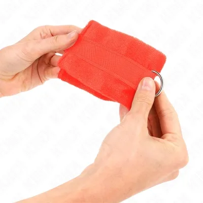 Beginner Pelzhandmanschetten Rot 30 X 7cm – Kink