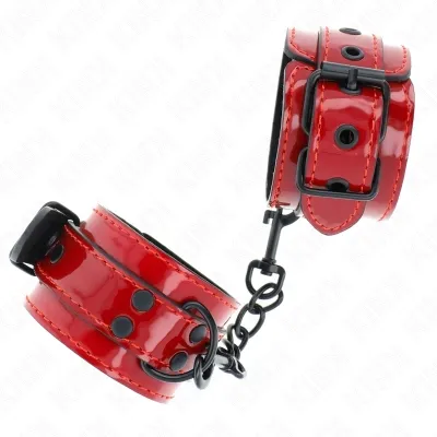 Dunkelrote Handgelenkmanschetten 23 X 5cm – Kink