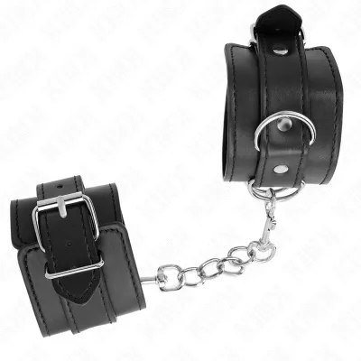 Einfache Handgelenksfesseln Schwarz – Kink