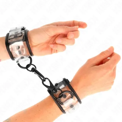 Transparent wrist cuffs – Kink
