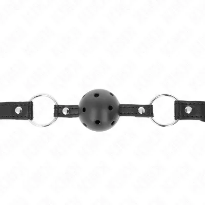 Hollow Hard Black Ball 4.5cm Gag Model 1 63.5 x 2cm – Kink