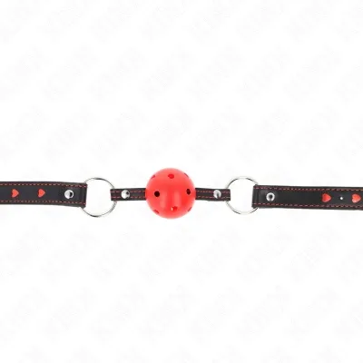 Hollow Hard Red Ball Gag Model 2 65 x 2.5 cm – Kink