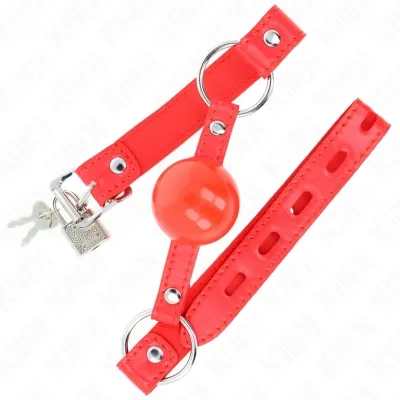Tpe-Ball 4cm Knebel Mit Rojo-Schloss 60 X 2cm – Kink