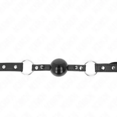 4cm Ball Gag with Lace Rivet and Snap Closure – Kink