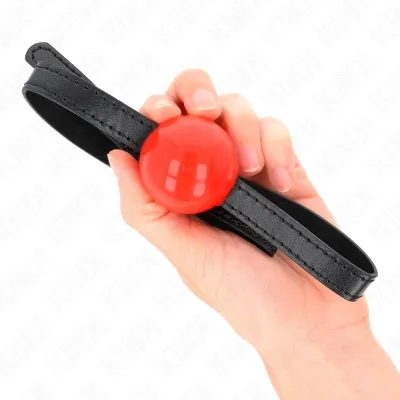 Roter Einzelner Fester Ball 4cm Gag 65 X 1.5cm – Kink