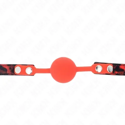 Model 2 Silicone Ball 4cm Gag With Lock 60 x 2cm – Kink